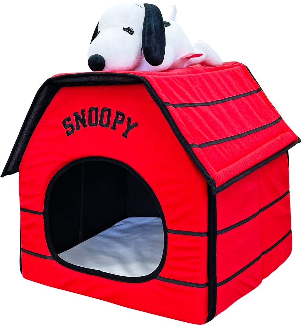 Amazon | スヌーピー ペットハウス 折りたたみ 室内用犬小屋・ペット